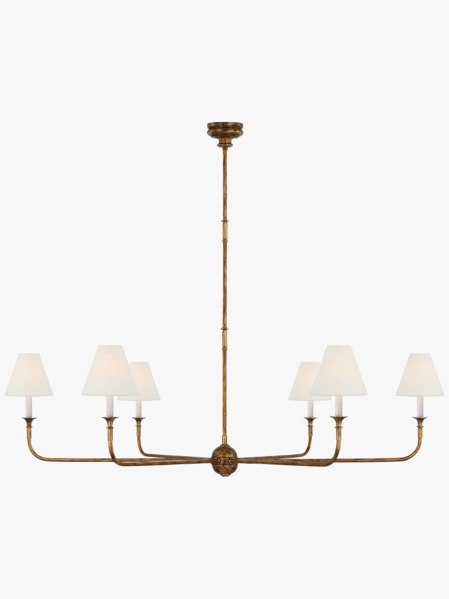 Sleek Chandelier Featuring Layered Linear Silhouette | Souliia