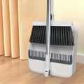 Cleansweep Pro Long-Handle Broom & Dustpan Set — 360° Rotating Head, Built-In Comb Teeth