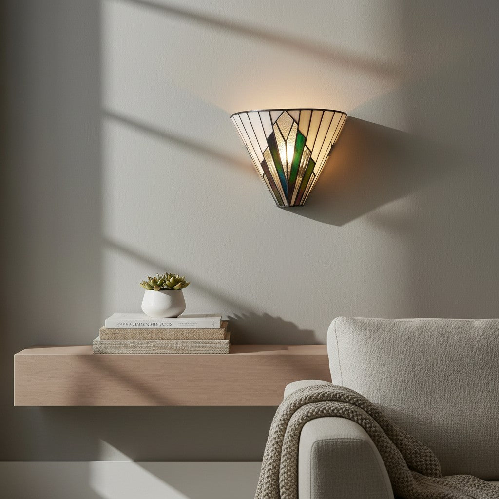 TF Astoria Art Glass Wall Sconce – Handcrafted Vintage Style Accent Lamp for Bedrooms | Souliia