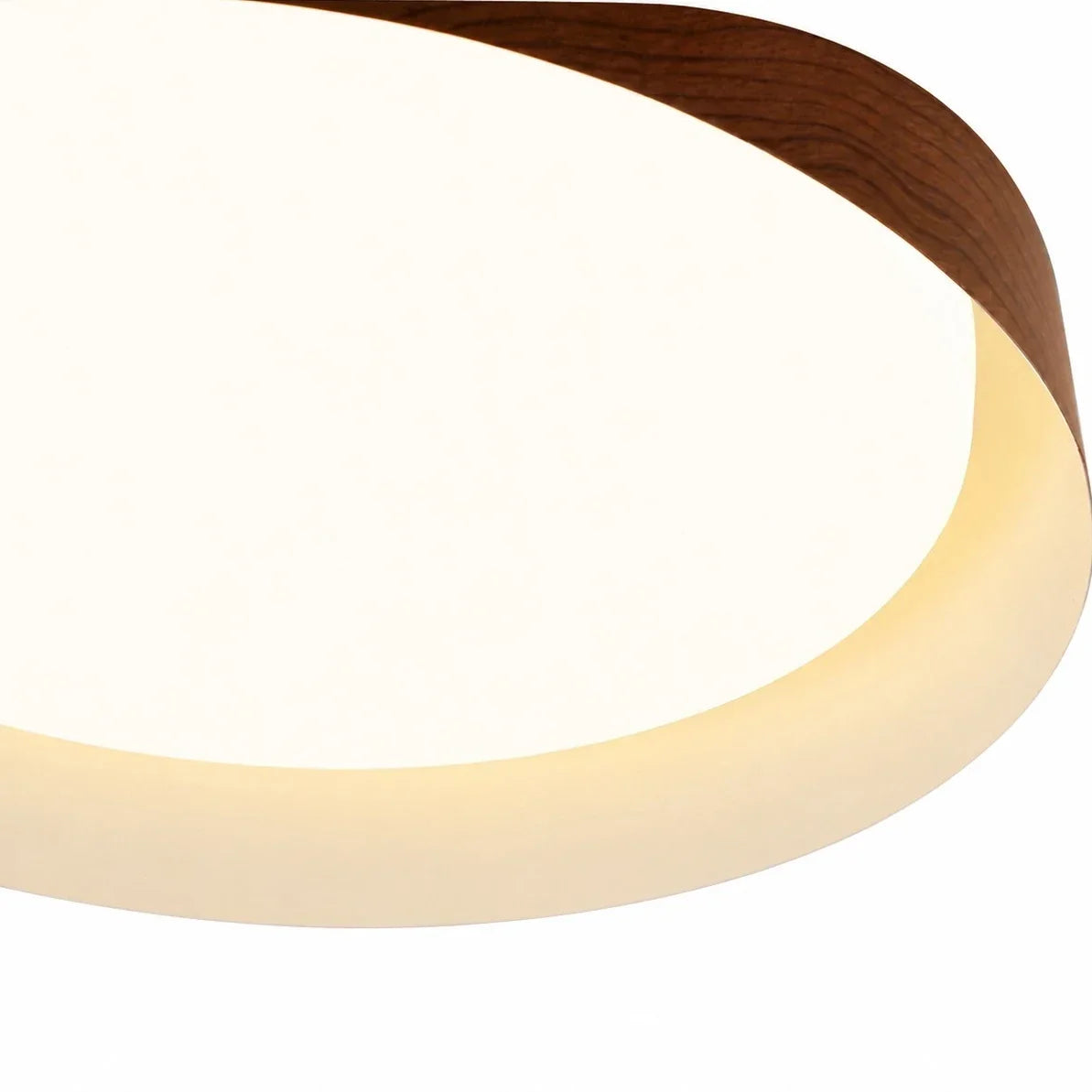Plafoniera LED color legno in stile wabi-sabi | Souliia