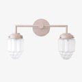 Tierlux Glass Art Deco Vanity Light – Geometric Glass Wall Sconce for Modern Bathrooms | Souliia
