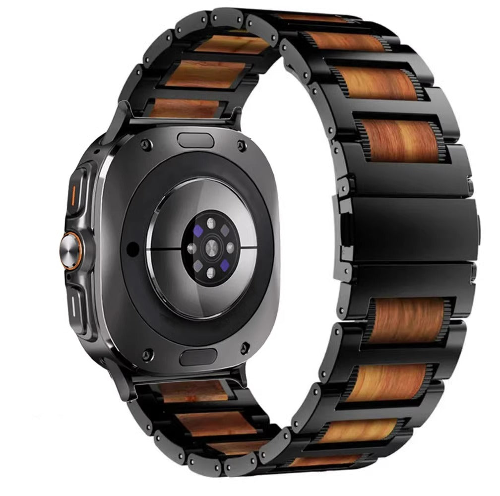 Aurelia Ultra Sandalwood Steel Band — Secure Attachment for Samsung Watch Ultra