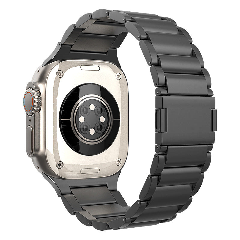 AeroForge Titanium Pro Strap For Apple Watch Ultra — 70g Grade 2 Titanium With DLC Clasp