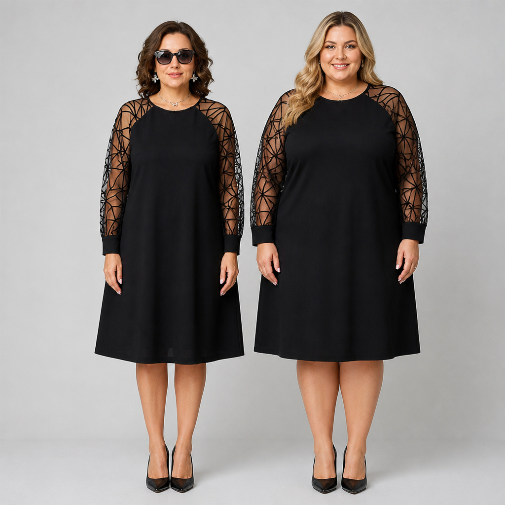 VioraLuxe Black Tunic Dress — Unleash Confidence with Effortless Comfort and Chic Style - Souliia