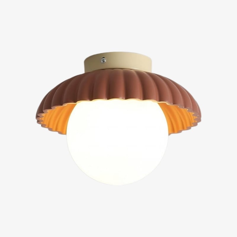 Orbion Sculptural Ring Ceiling Light – Retro Futuristic Design Decorative Ceiling Lamp N55 | Souliia