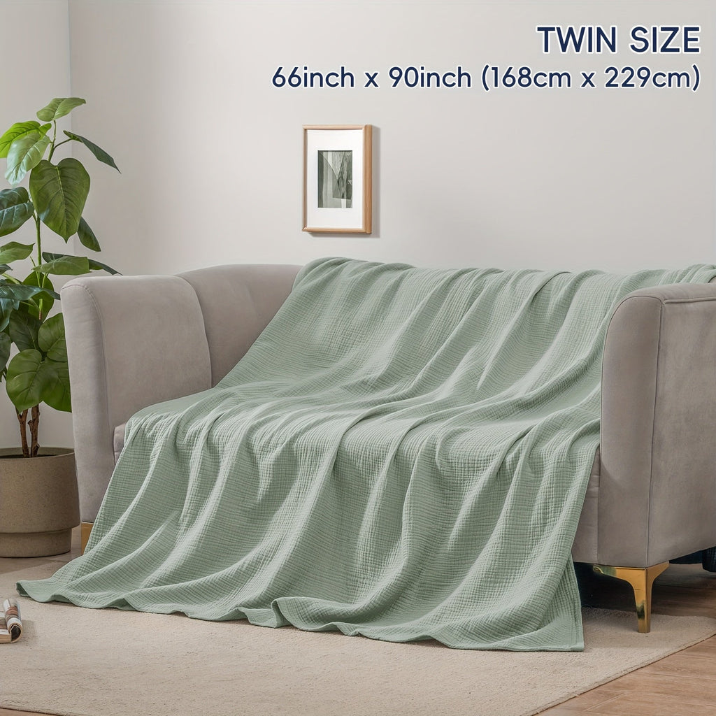 Cloudsoft Four-Layer Cotton Blanket — Soft, Breathable Weave