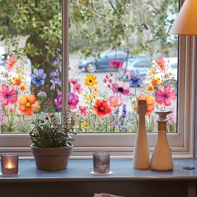 Transform Your Windows into Colorful Floral Dreams with BloomAura - Souliia