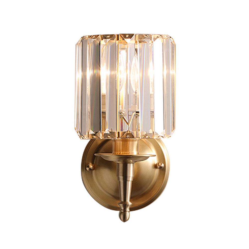 Lustrielle Sparkling Crystal Vintage Wall Sconce – Luxury Wall Lamp for Hallway & Dining | Souliia