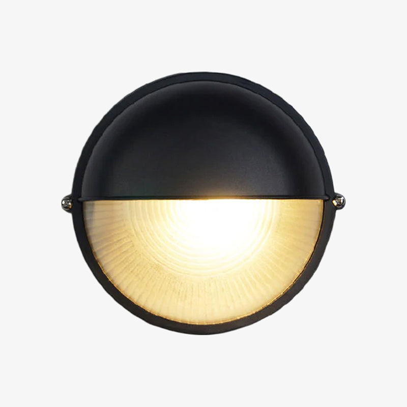 Morvane Geometric Aluminum Wall Sconce - Industrial Outdoor Lighting for Entryway | Souliia