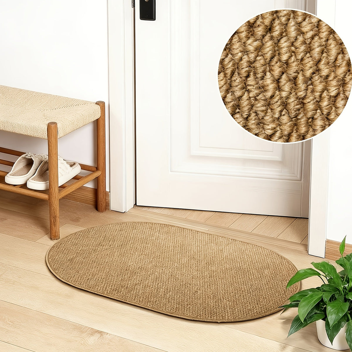 ScandiRoots Brown Oval Rug — Nordic Style Design