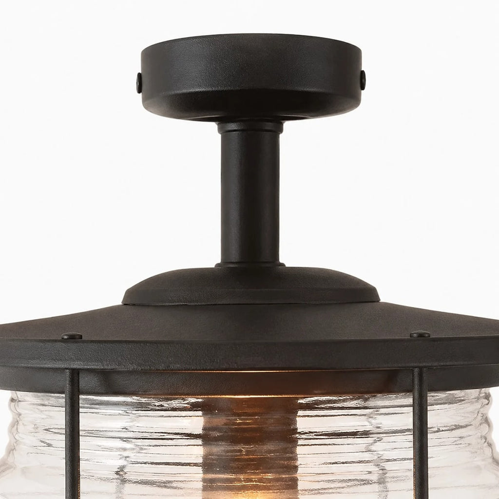 Outdoor Glass Ceiling Lantern | Souliia