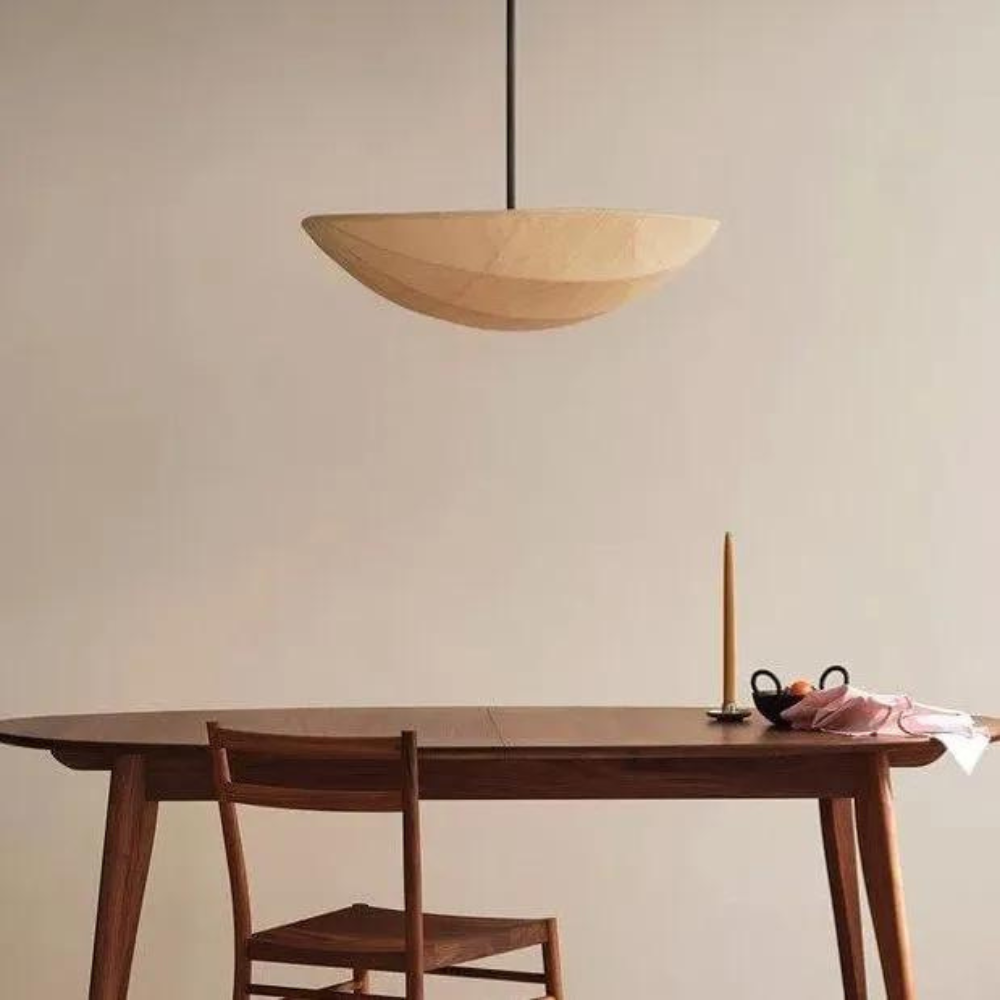 Die Wabi-Sabi Leinwand Leinen Pendelleuchte | Souliia