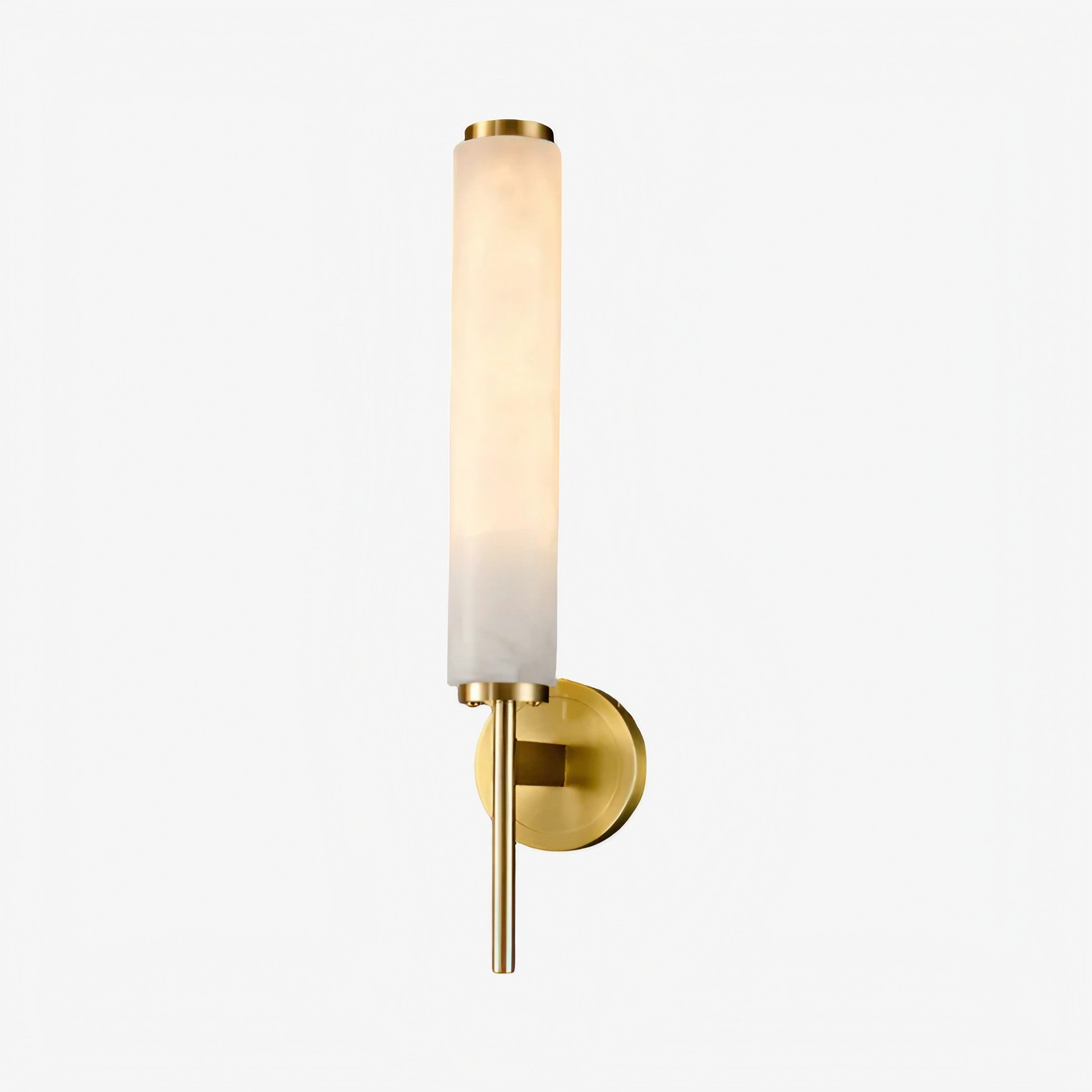 Solaryx Modern Alabaster Wall Sconce - Sculptural Living Room Mounted Light | Souliia