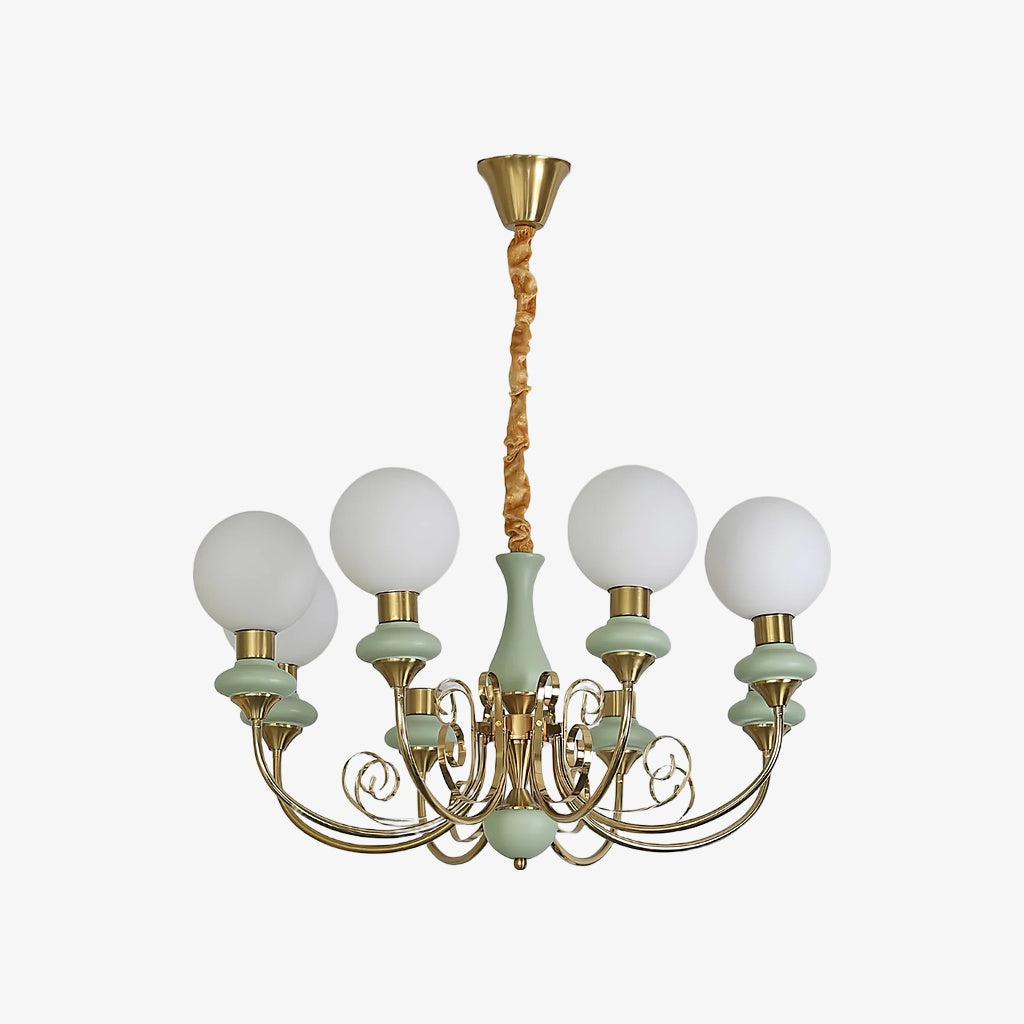Radiara Modern Luxury Stone Sphere Chandelier Sculptural Layered Design for Living Room and Foyer | Souliia