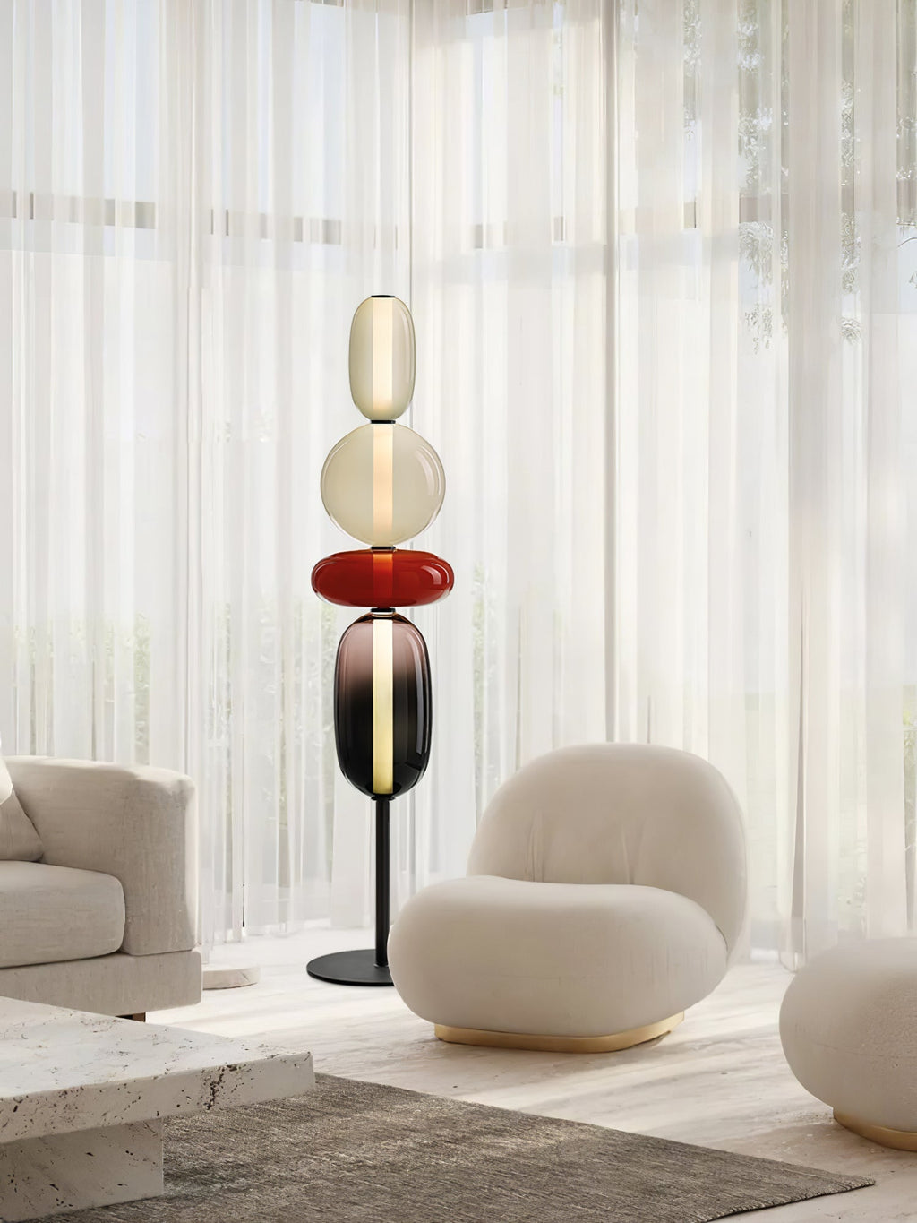 Buntglas Stehlampe | Souliia