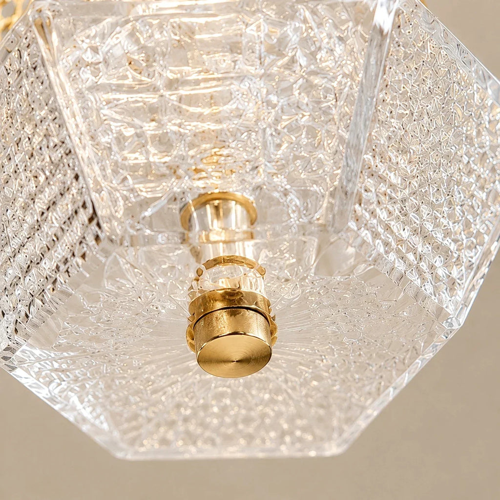 Prismatic French Leather Pendant Light | Souliia