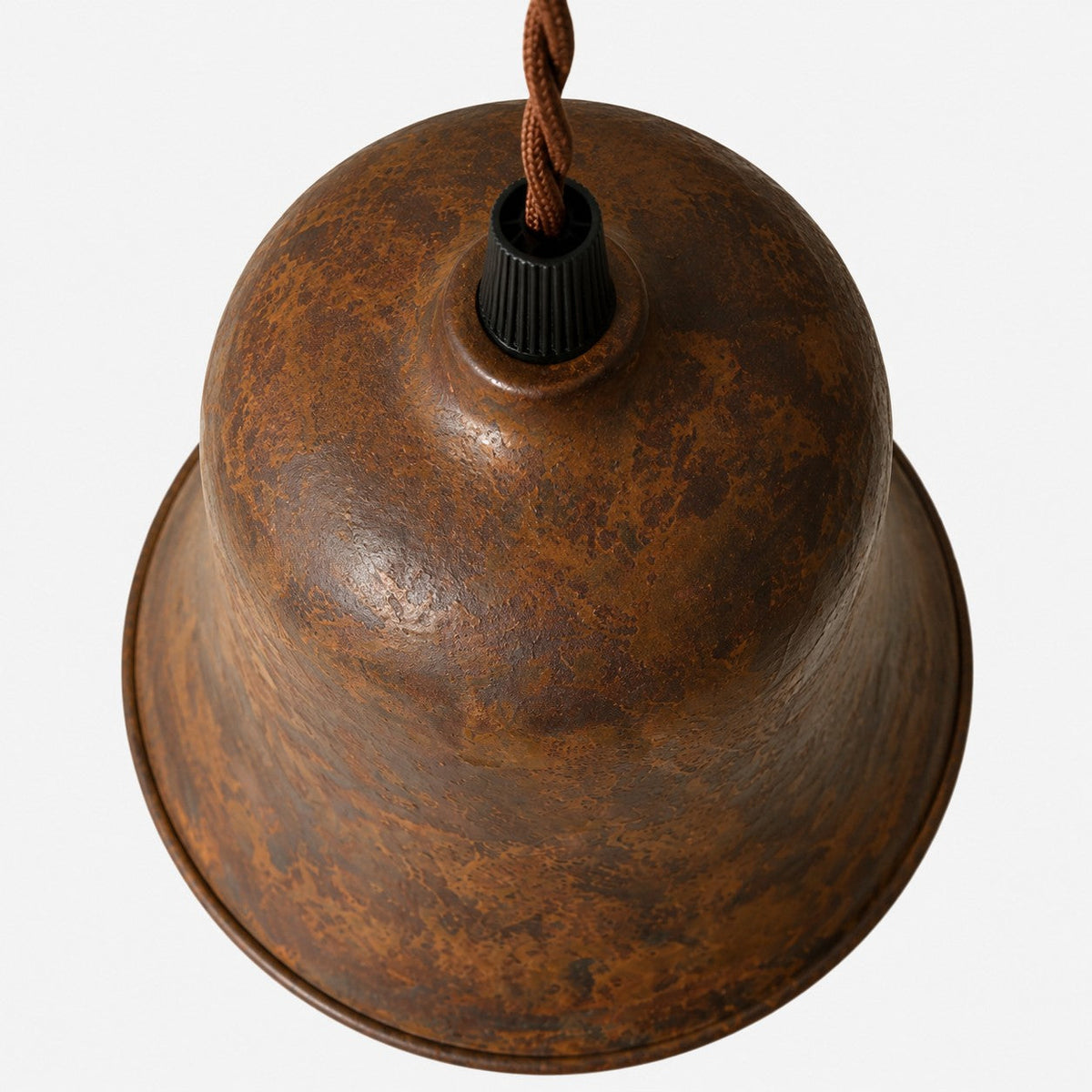 Rust Bell Shade Vintage Industrial Pendant Light for Kitchen Island | Souliia