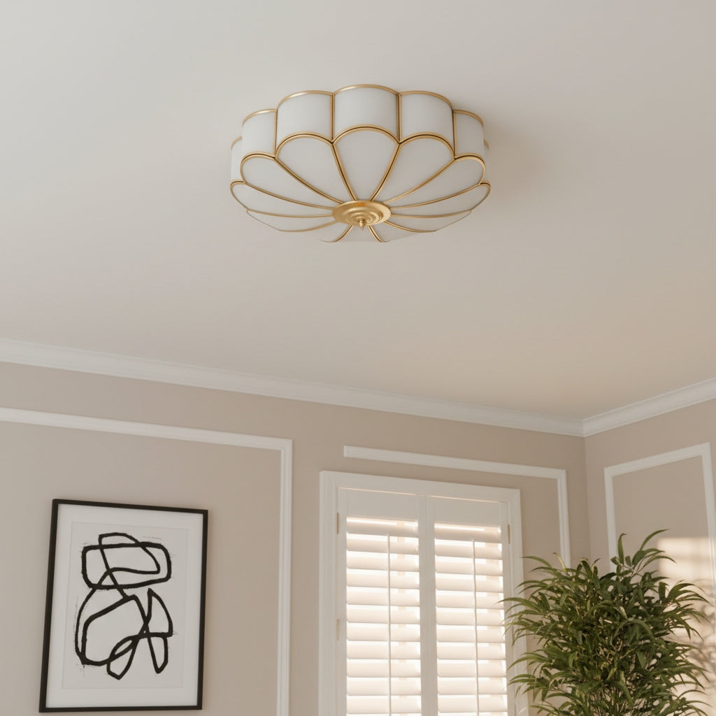 Silunavo Moderne Deckenlampe mit floraler Designinspiration für Wohnzimmer-Statement | Souliia