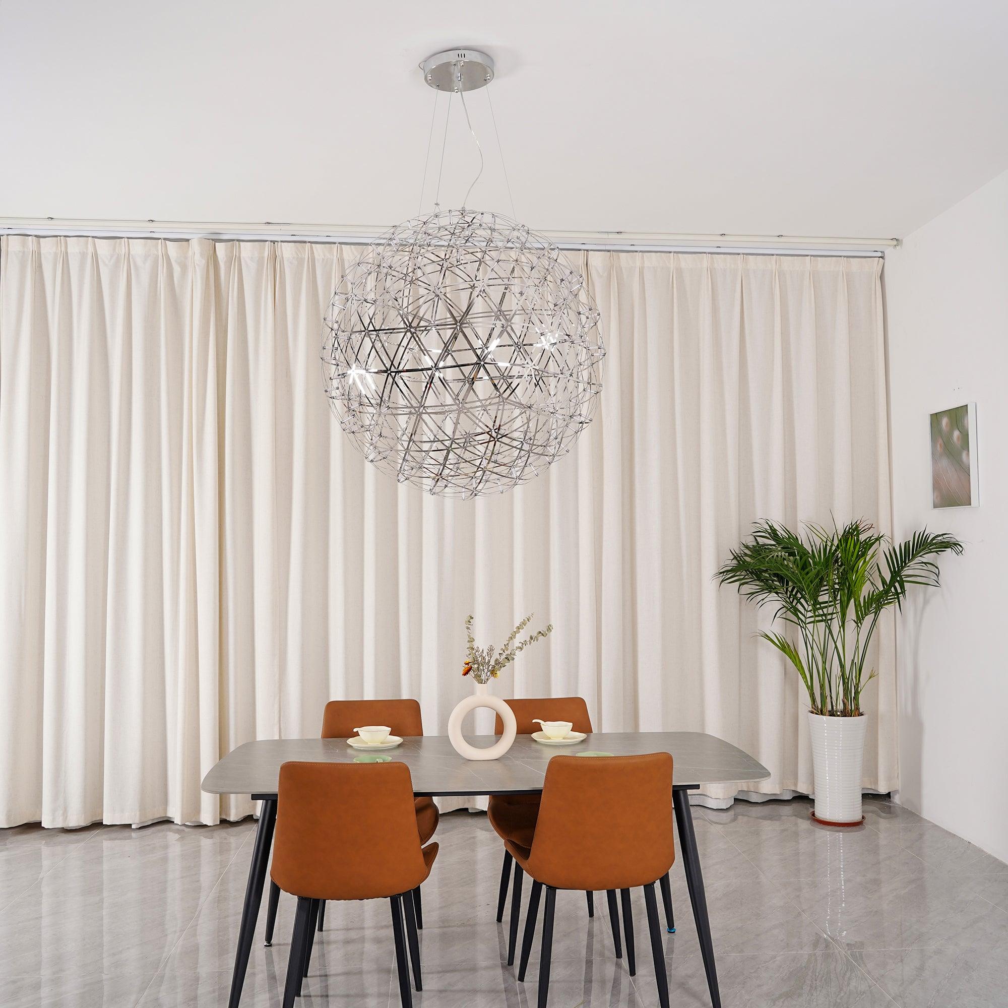 Silver Spark Ball Pendant Light | Souliia