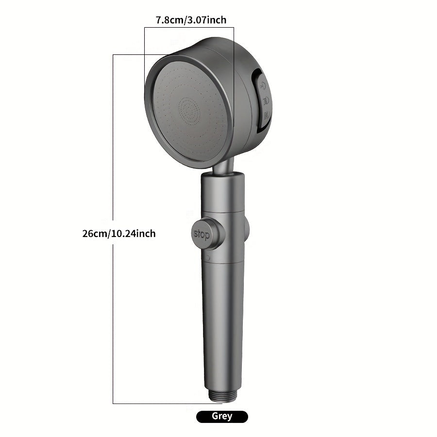 Nimbusa Adjustable Flow Showerhead — Three Distinct Spray Modes