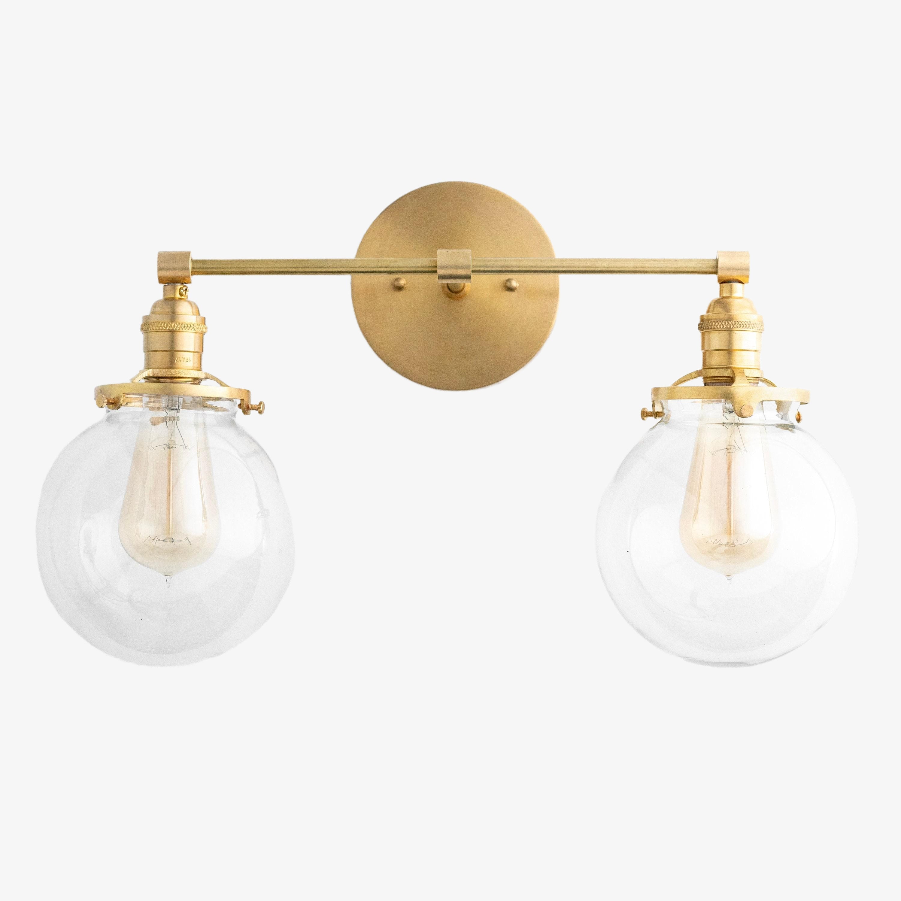 Lumio Globe Geometric Linear Vanity Light – Modern Bathroom Wall Fixture for Mirror and Sink Areas | Souliia