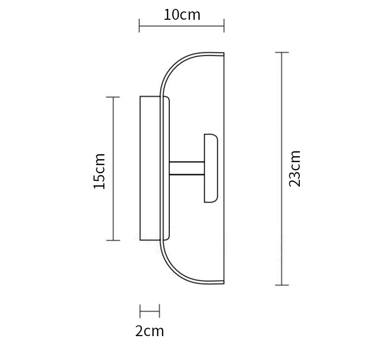 Das Schimmernde Leuchten Premium Minimalistische Messing Wandleuchte | Souliia