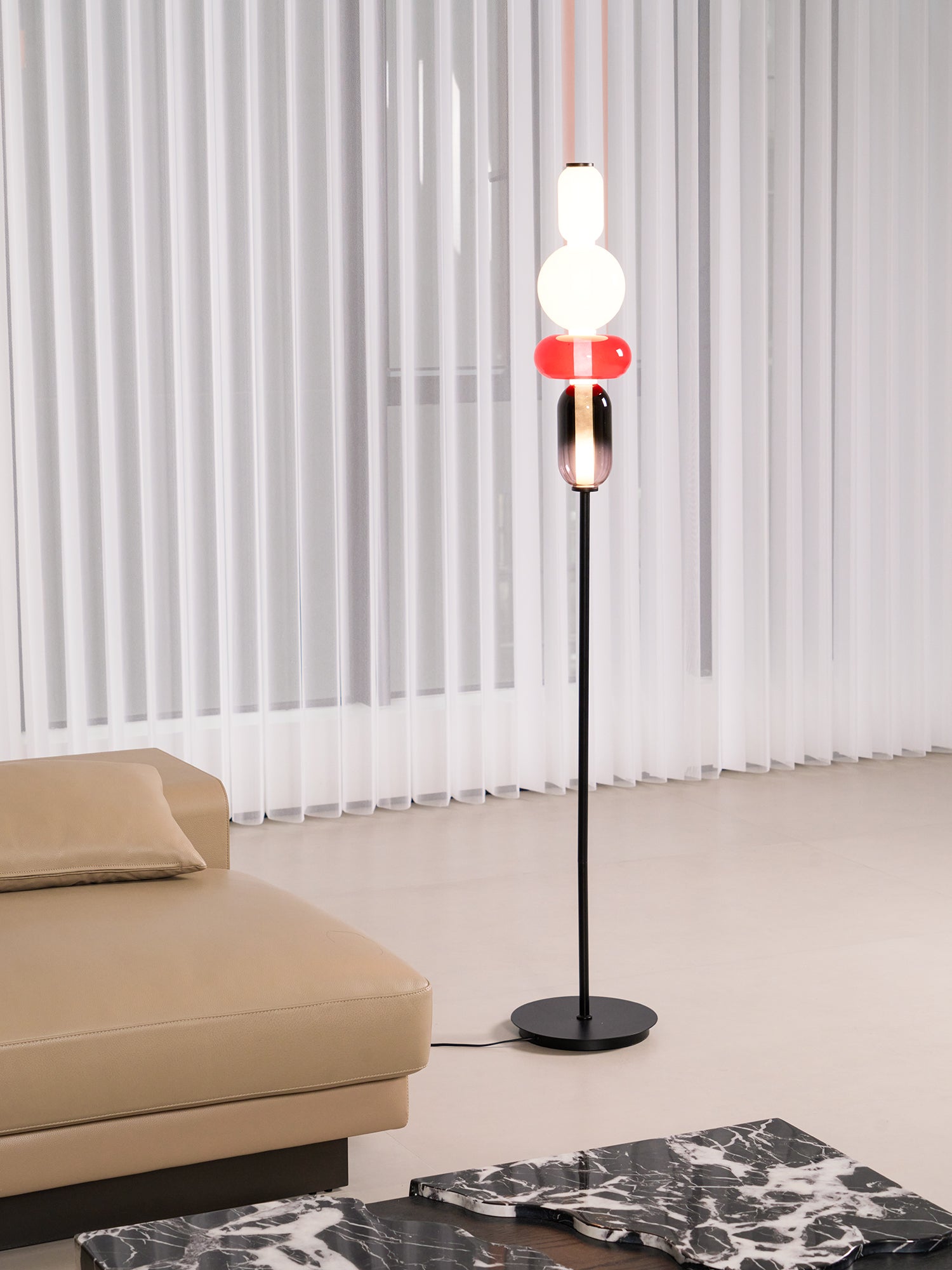 Buntglas Stehlampe | Souliia