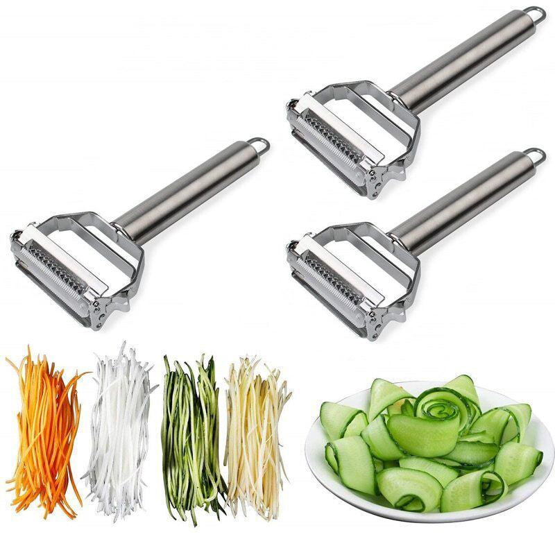 Vegetable Peeler | Dual Blades | Stainless Steel | Kitchen Cutter - Souliia