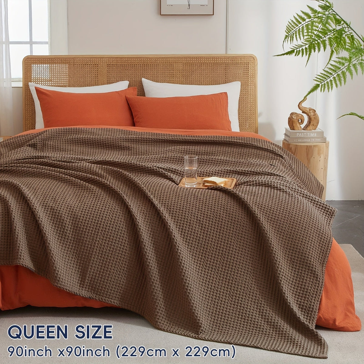 Cloudweave Cozy Waffle Throw Blanket — Lightweight, Durable Everyday Weave