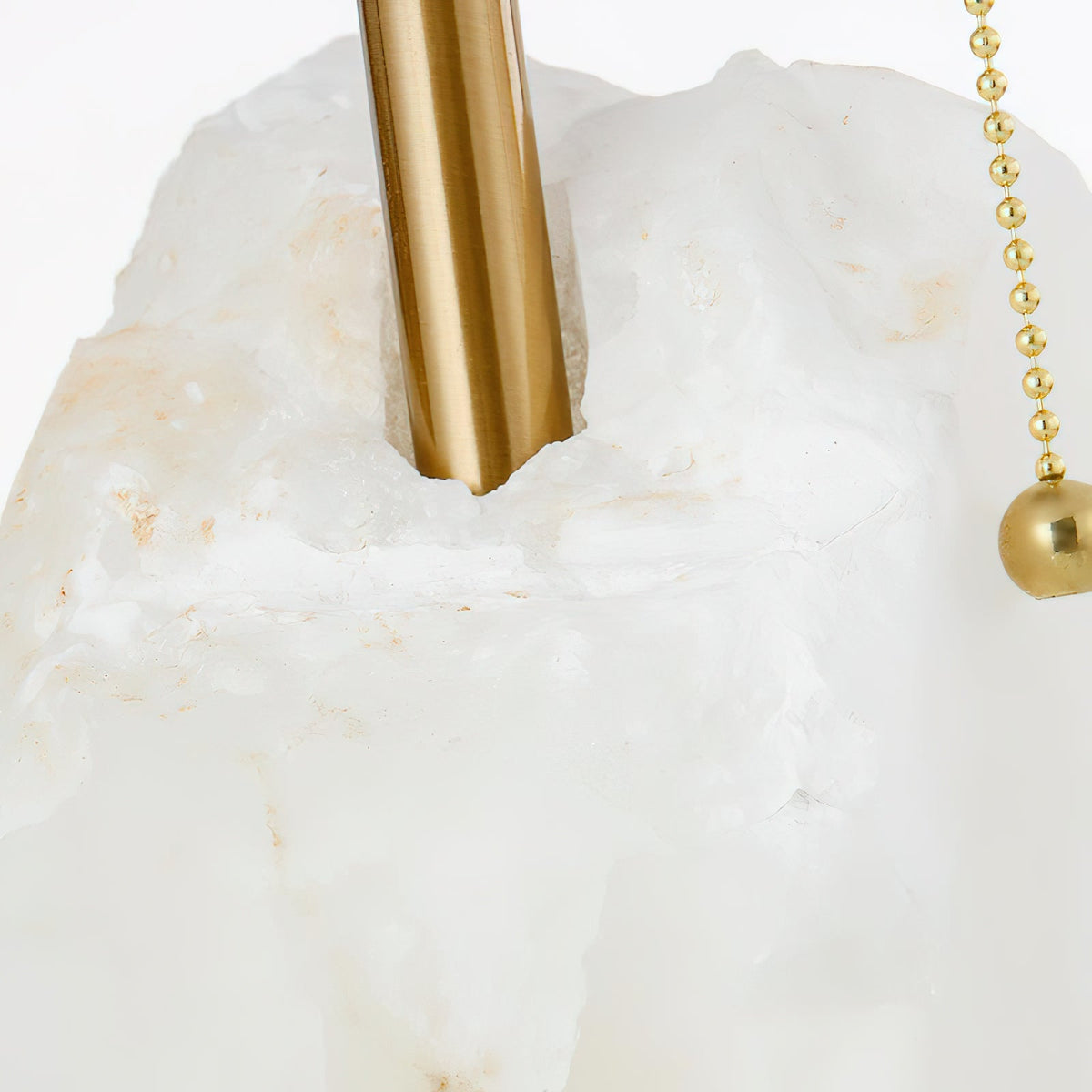 Bordslampa i rå alabaster | Souliia