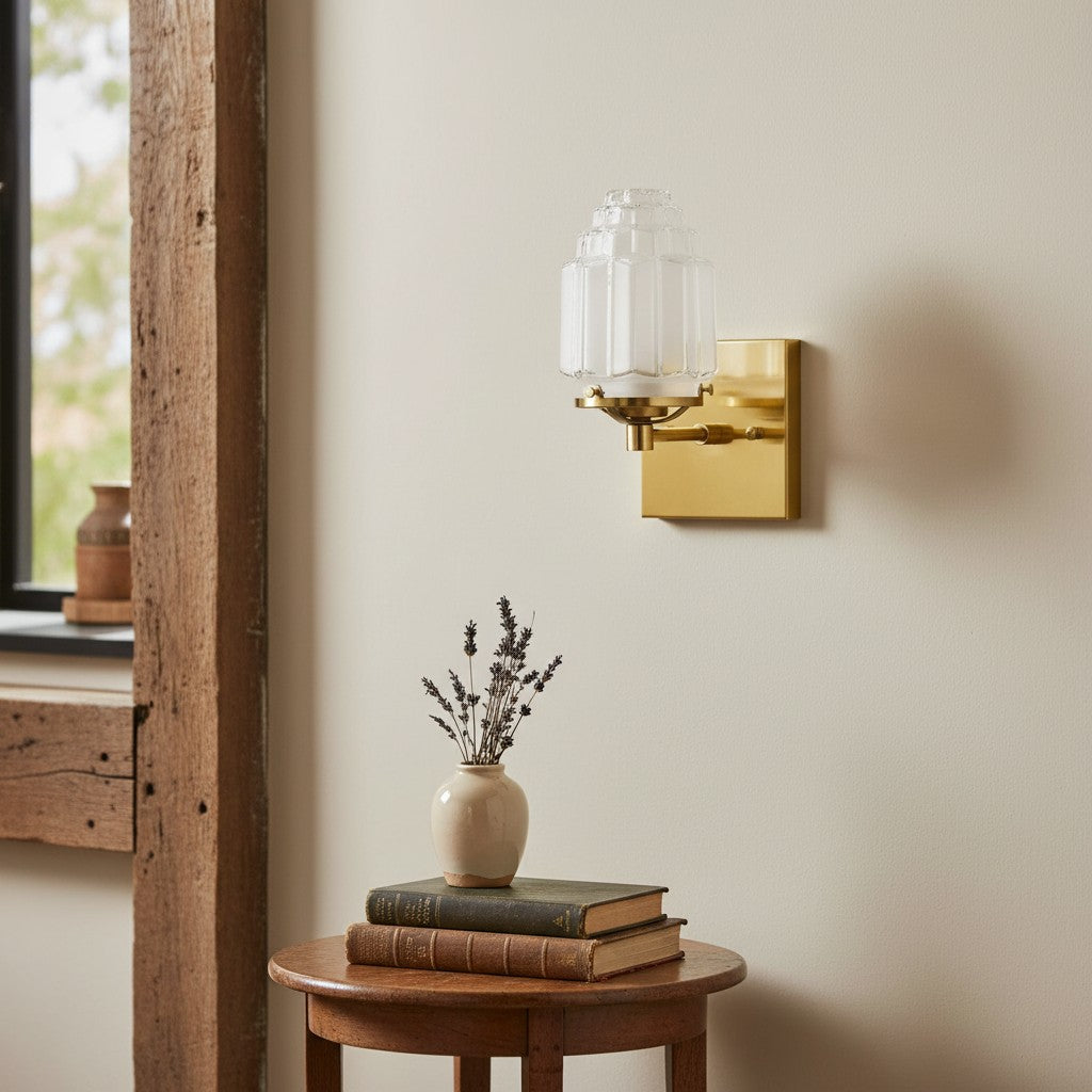 Tierlux Glass Globe Wall Sconce – Metal & Glass Lamp for Living Room or Bathroom | Souliia