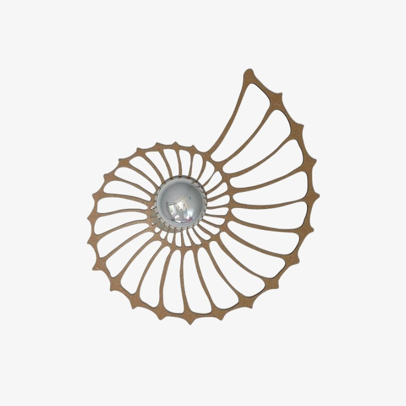 Spiralyn Nautilus-Schalen-Silhouette Moderne Wandleuchte - Beleuchtung für Wohnzimmer | Souliia