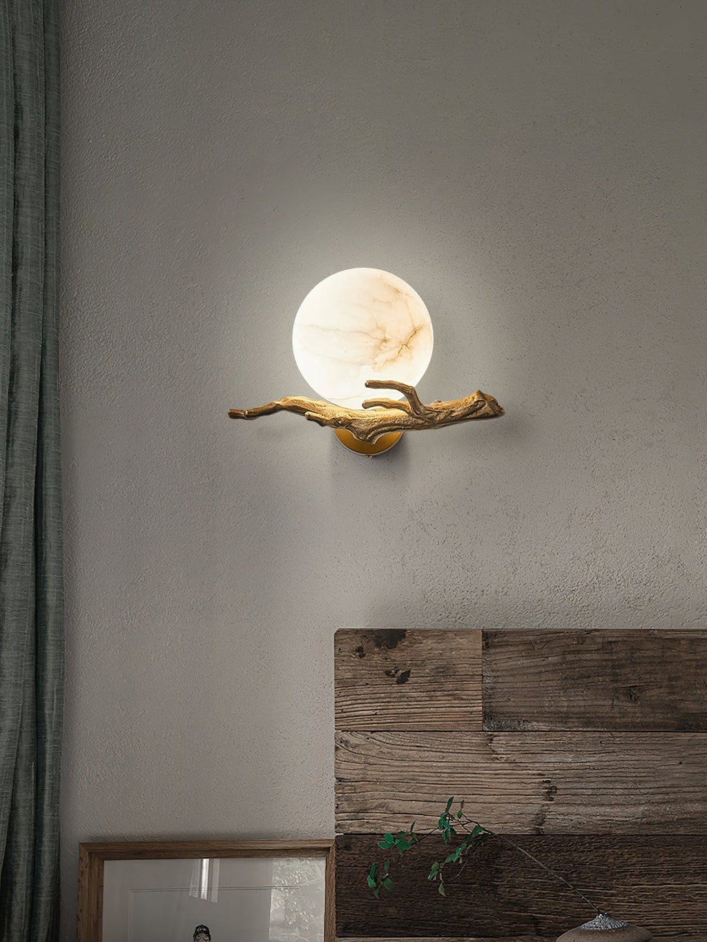 Retro Twigs Alabaster Wall Lamp | Souliia