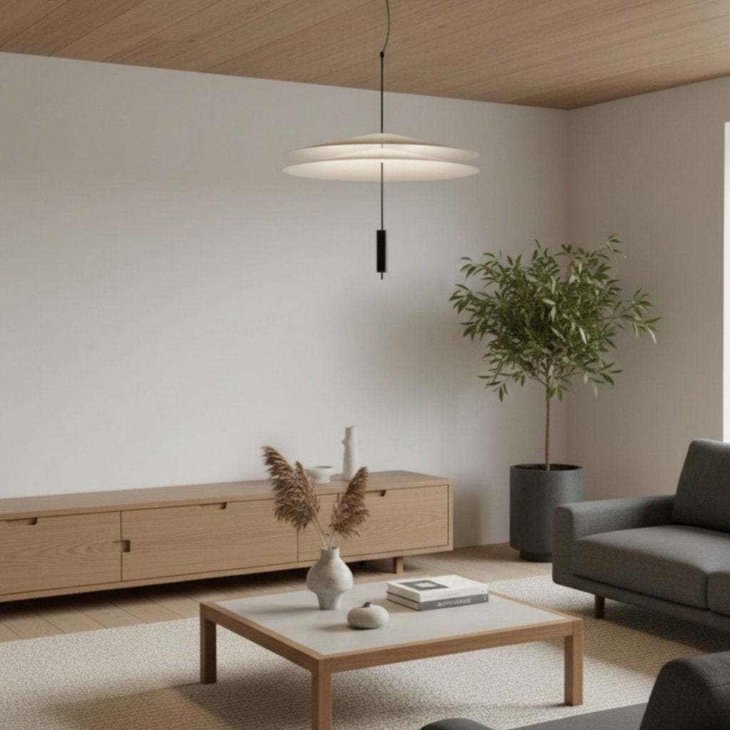 Plumeo pendellampe i flere lag – minimalistisk lampe til moderne stuer N54 | Souliia