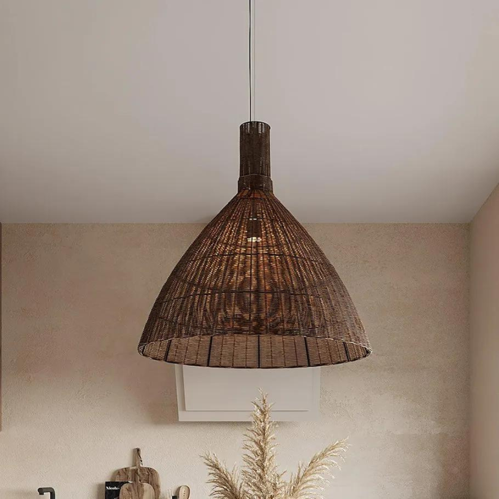 Die Rattan Essenz der Inseln Pendelleuchte | Souliia