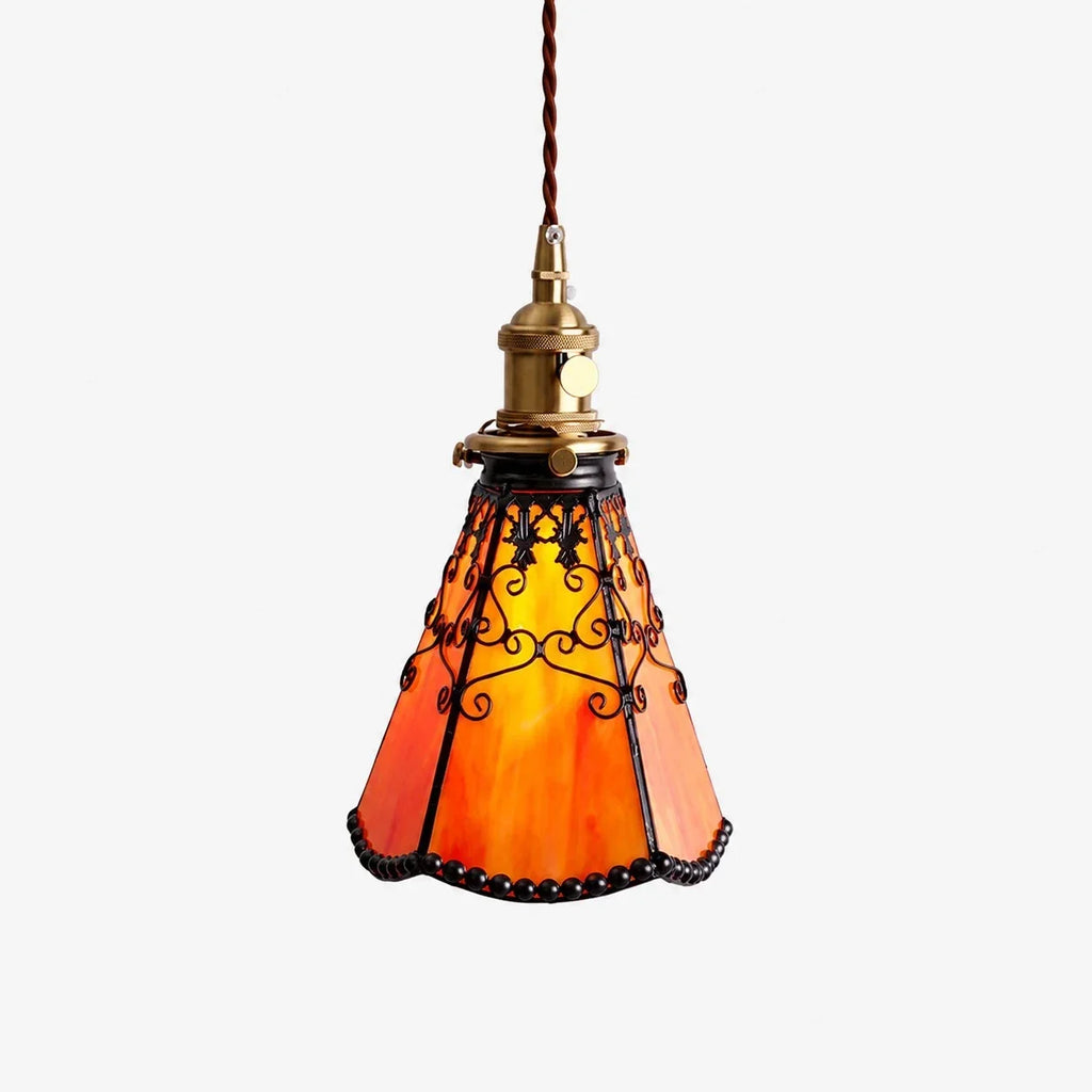 Tiffany-Stil Buntglas Pendelleuchte | Souliia
