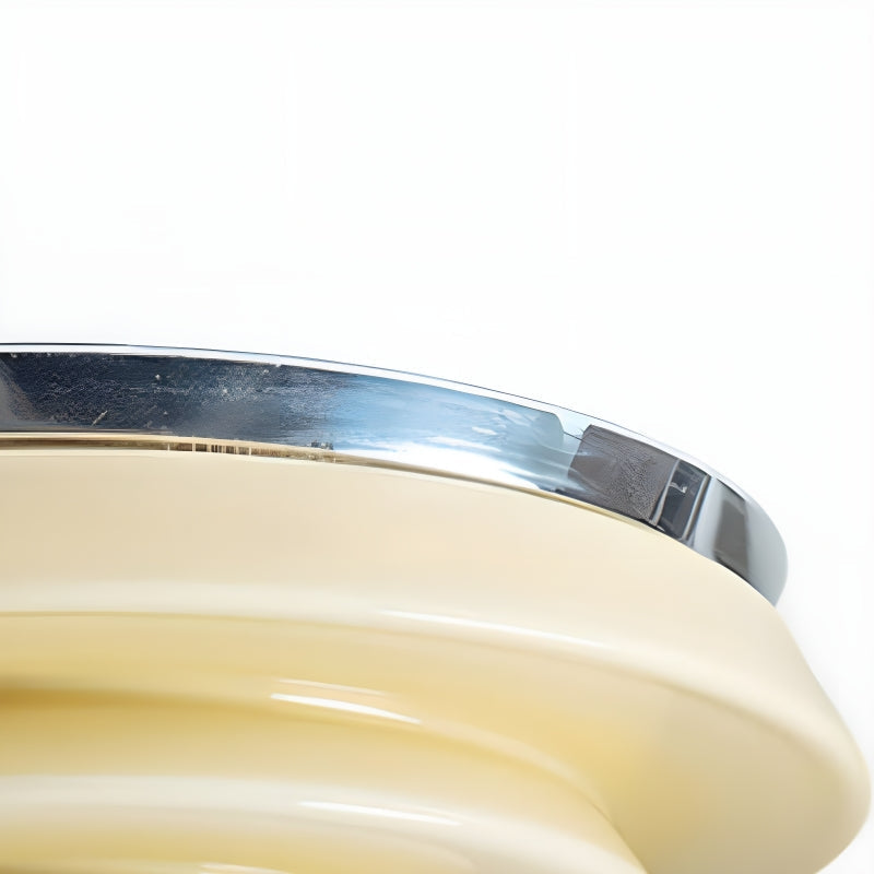 Mallew Flush Mount Ceiling Light – Layered Wave Silhouette Vintage Style Lamp for Indoor Use | Souliia