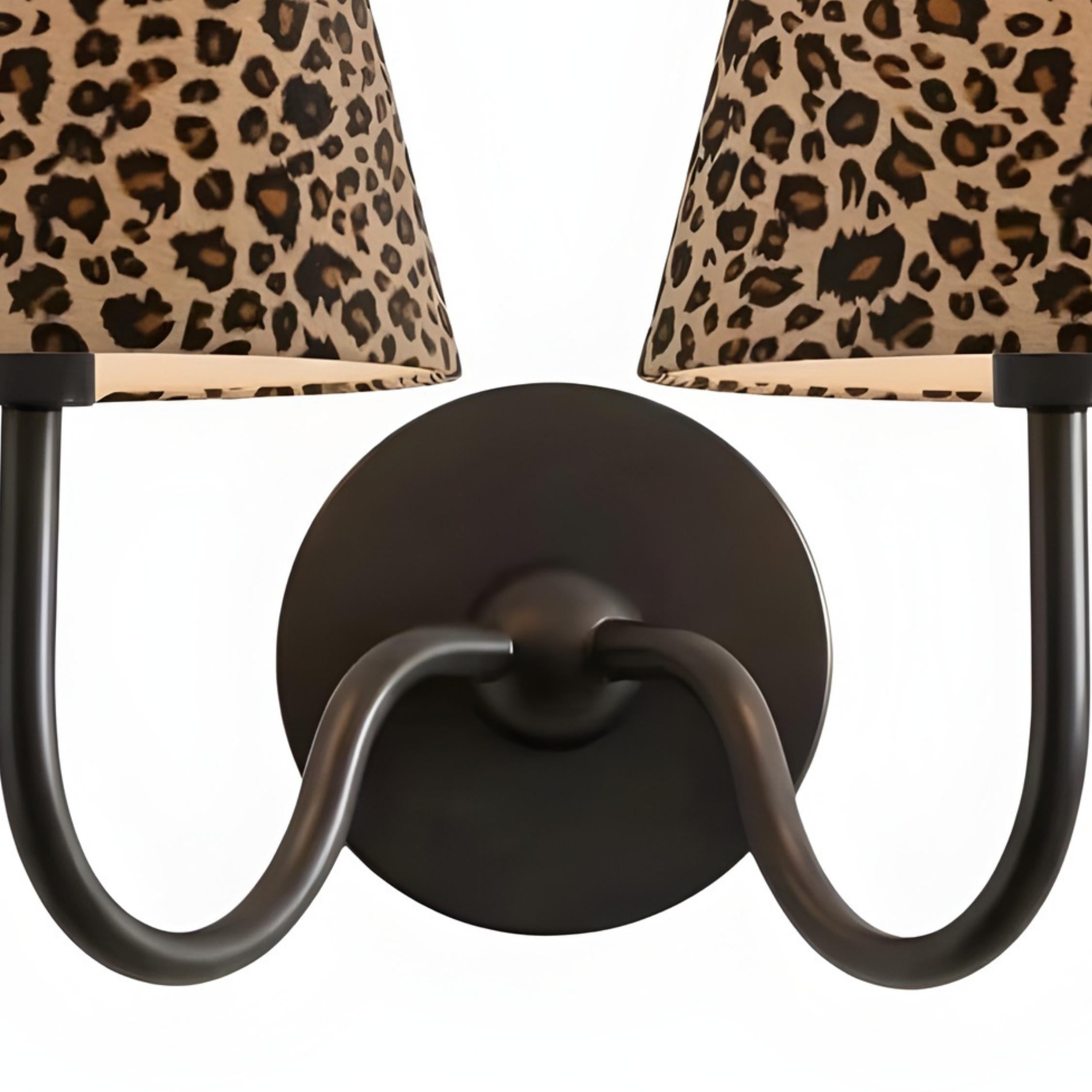 Luvora Classic Leopard Shade Wall Lamp - Vintage Style for Bedroom Lighting | Souliia