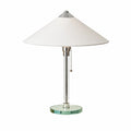 Minimalistisk bordlampe med snedækket bjergmotiv | Souliia