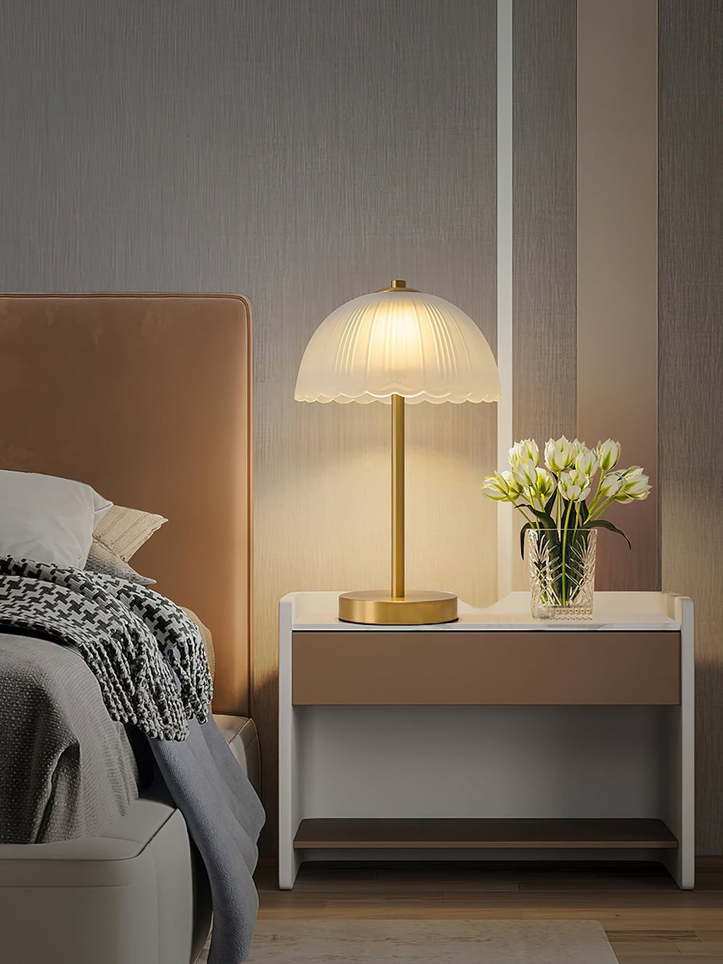 Small Umbrella Table Lamp | Souliia