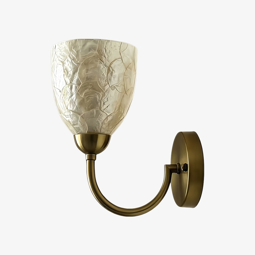 Sculptural Shell Inspired Modern Wall Lamp for Bedside and Living Room | Souliia