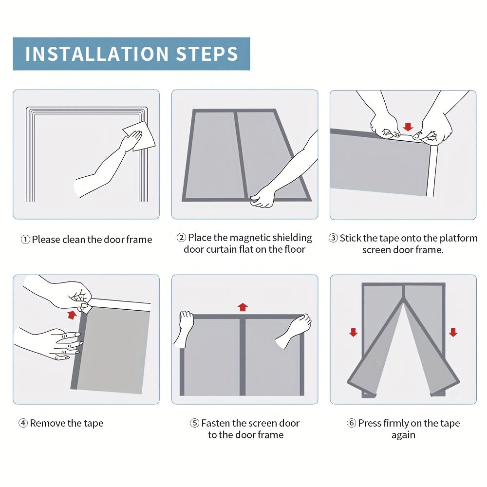 Magnamesh Magnetic Mosquito Screen Curtain — Breathable Mesh, Automatic Closure
