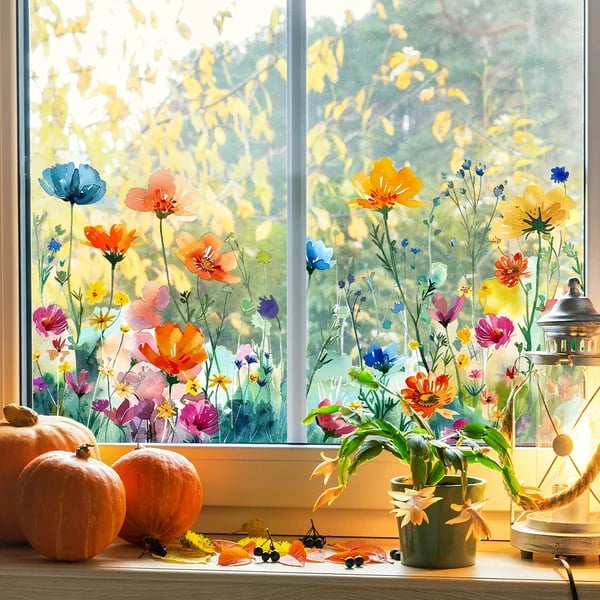 Transform Your Windows into Colorful Floral Dreams with BloomAura - Souliia