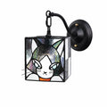 Storybook Katzen Buntglas Wandleuchte | Souliia