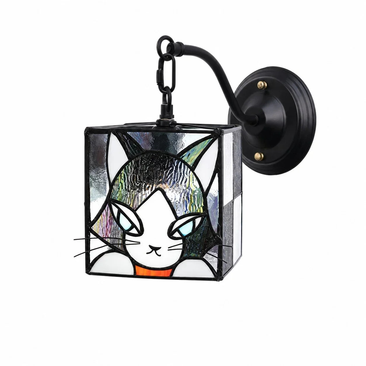 Storybook Katzen Buntglas Wandleuchte | Souliia