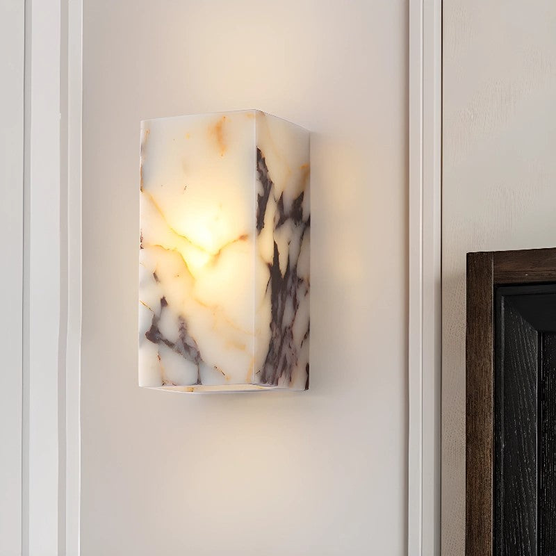 Square Marble Wall Lamp | Souliia