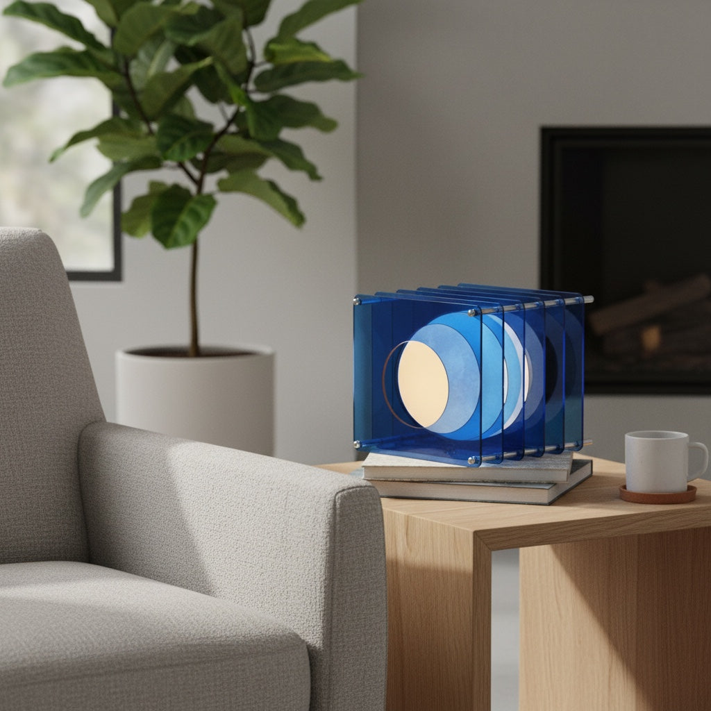 Sunset Afterglow Moderne Serie Geometrisches Kugeldesign - Tischlampe für Wohnzimmer und Bürodekoration | Souliia