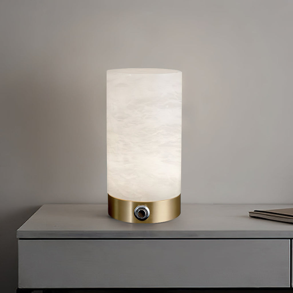 Totem Alabaster Table Lamp (built-in battery) | Souliia