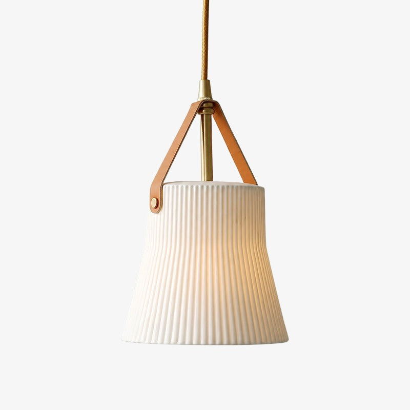 Mini lampada a sospensione in ceramica e ottone Wabi-Sabi | Souliia