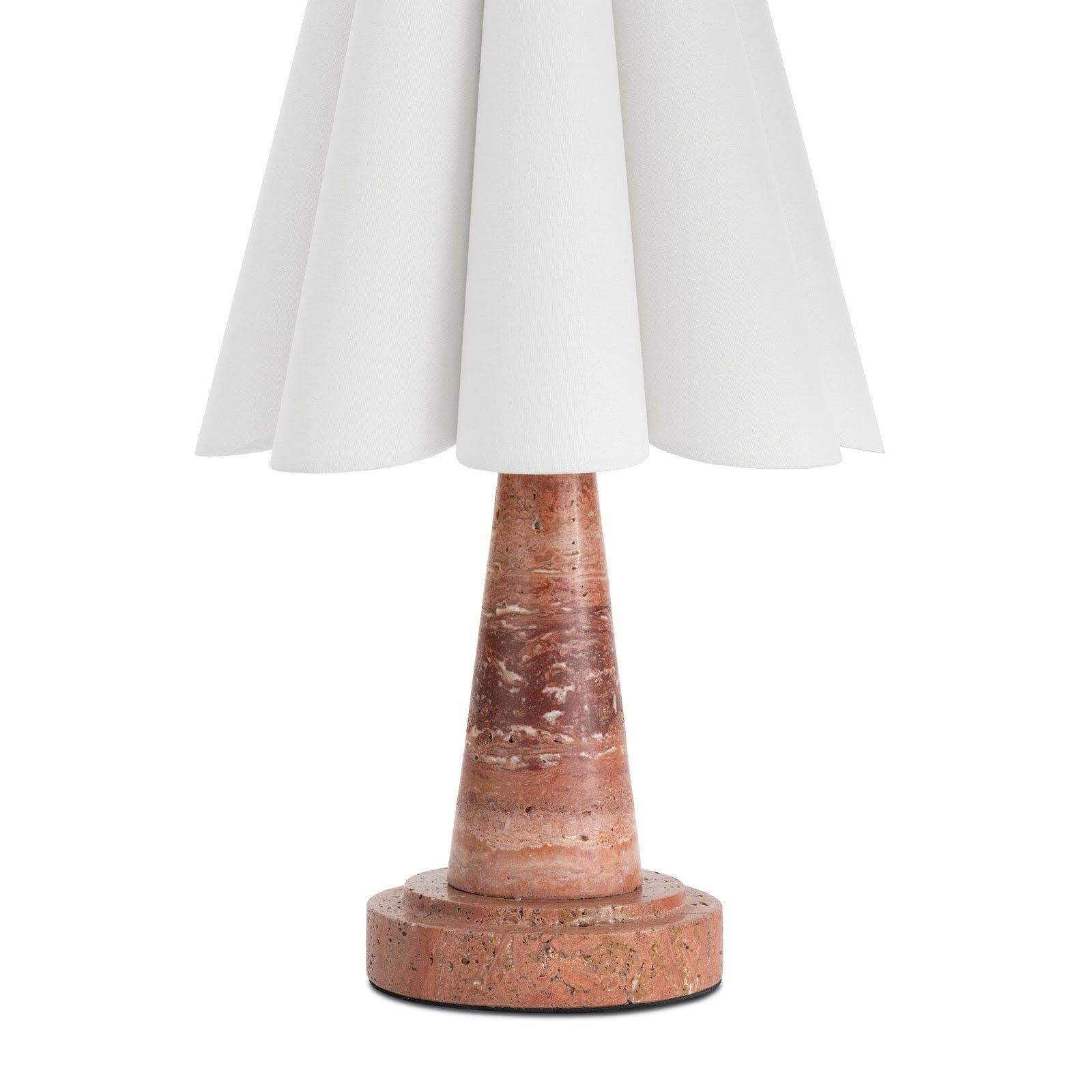 Shadon Marble Pleated Table Lamp | Souliia
